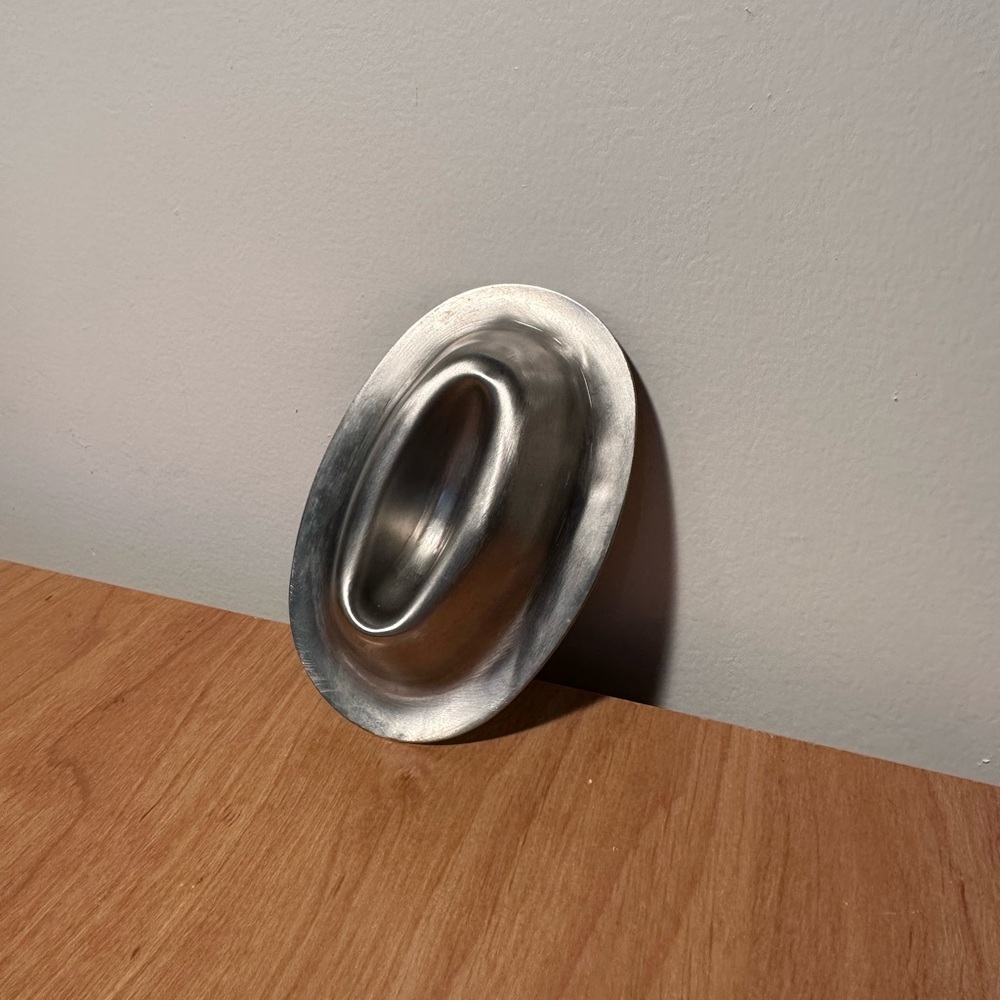 FREE with purchase $15 and over. Minimalist Polished Nickel Oval Soap Dish